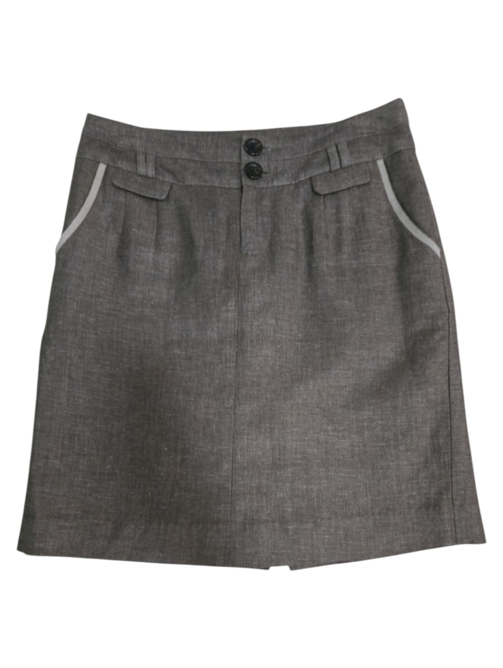 Banana Republic Gray A-Line Skirt SZ 0